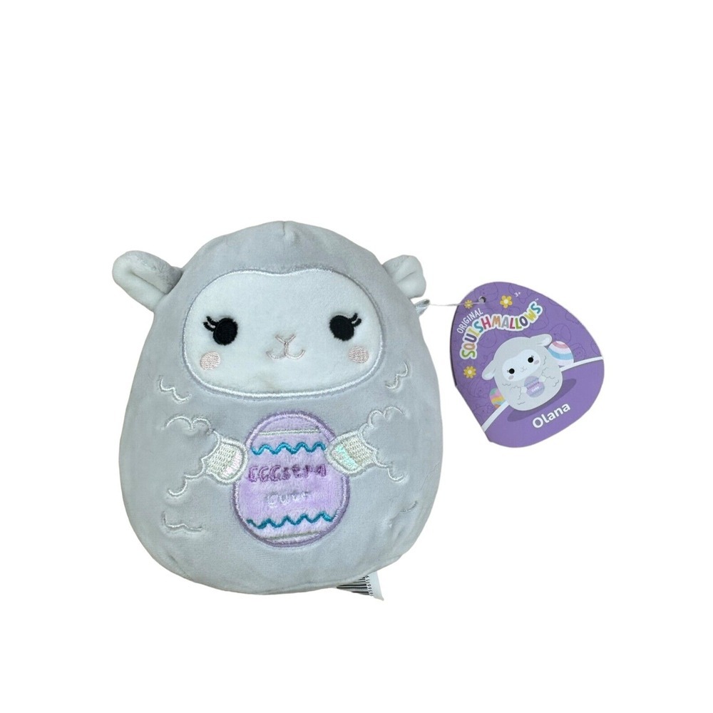 Squishmallows Olana The Lamb Holding Egg "eggstra Cute" Easter‎ 2023